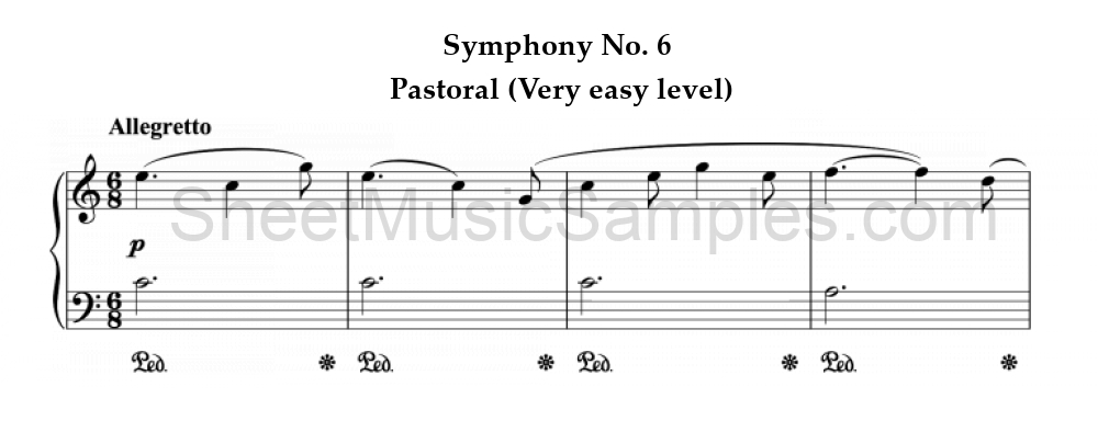 Symphony No. 6 - Pastoral (Very easy level)