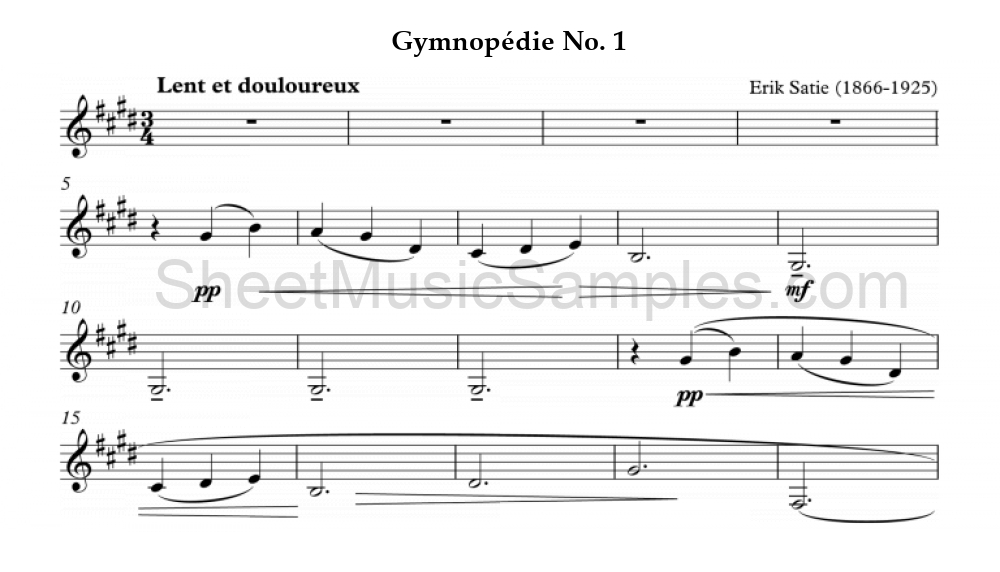 Gymnopédie No. 1