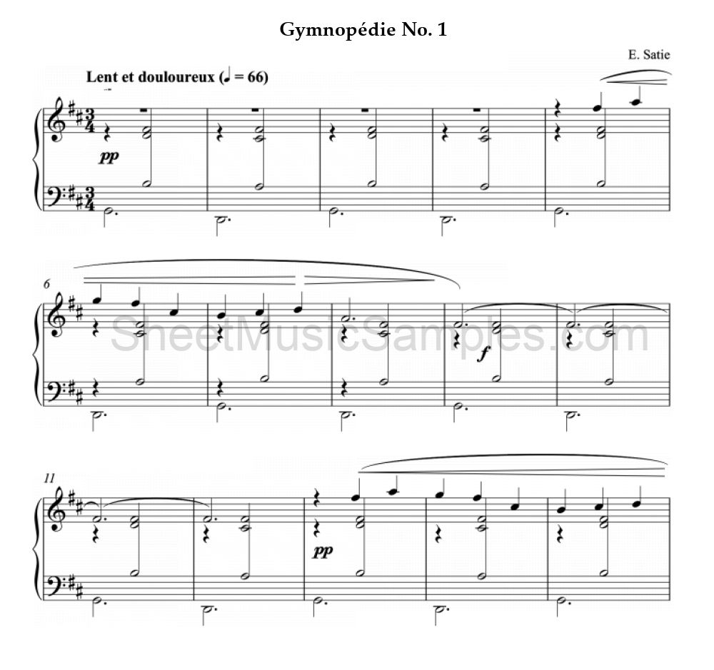 Gymnopédie No. 1