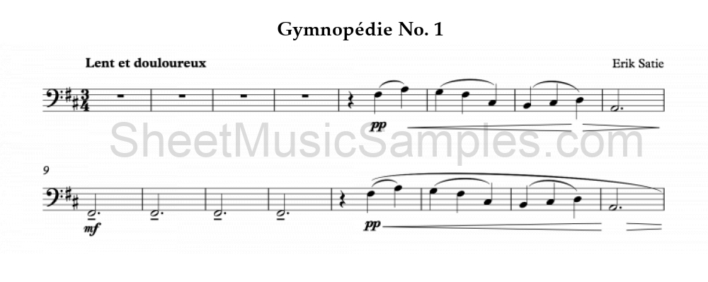 Gymnopédie No. 1