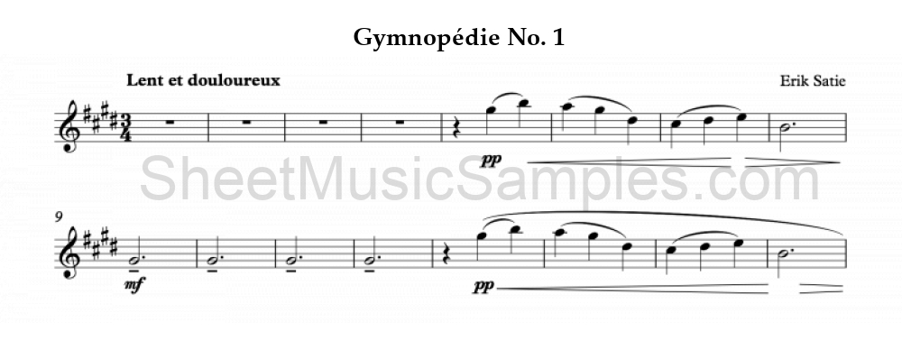 Gymnopédie No. 1