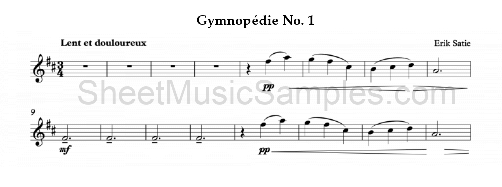 Gymnopédie No. 1