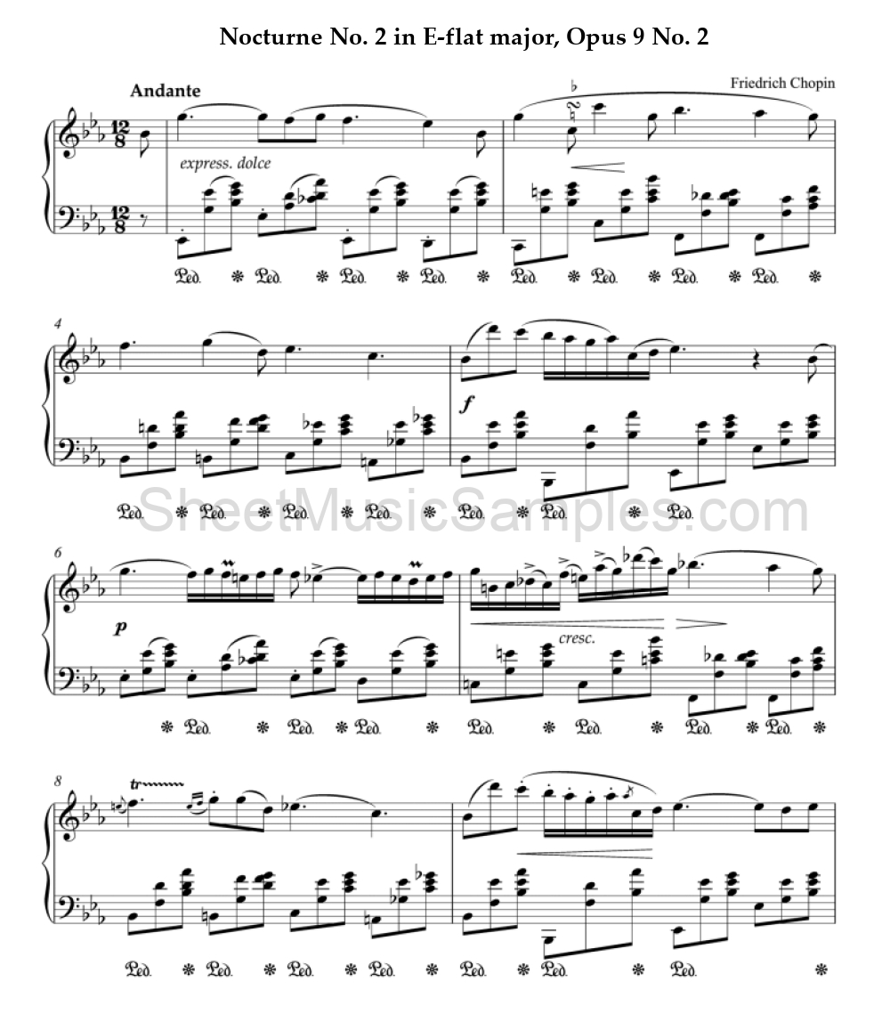 Nocturne No. 2 in E-flat major, Opus 9 No. 2