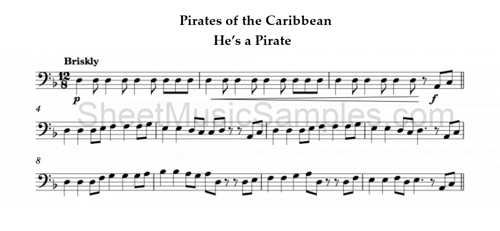 Pirates of the Caribbean - He’s a Pirate