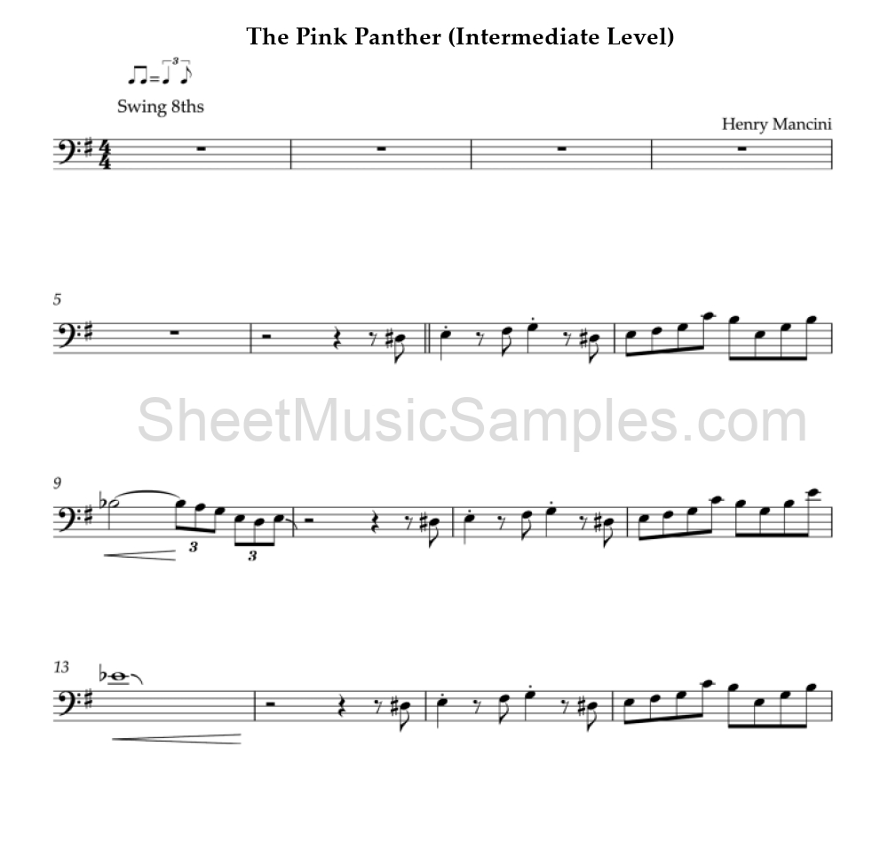 The Pink Panther (Intermediate Level)