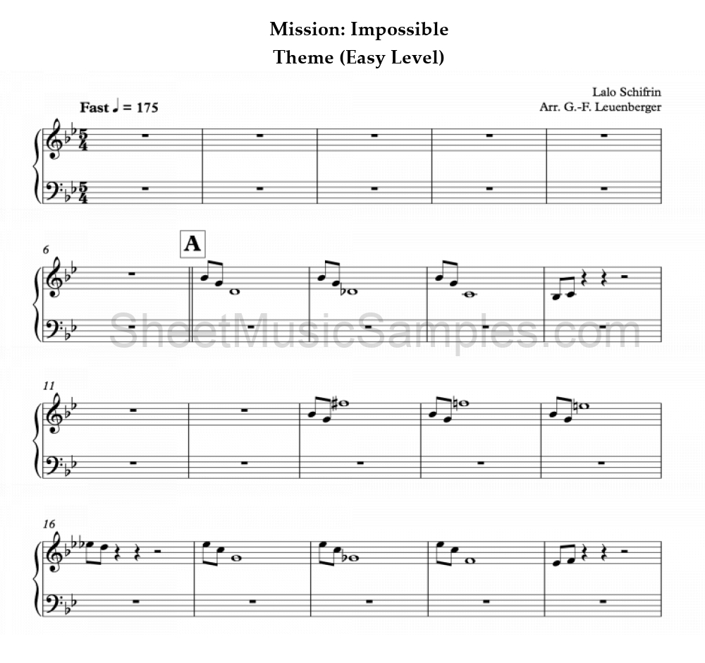 Mission: Impossible - Theme (Easy Level)