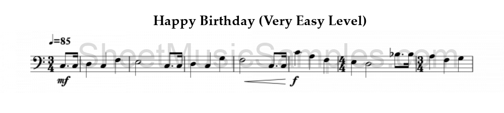 Happy Birthday (Very Easy Level)