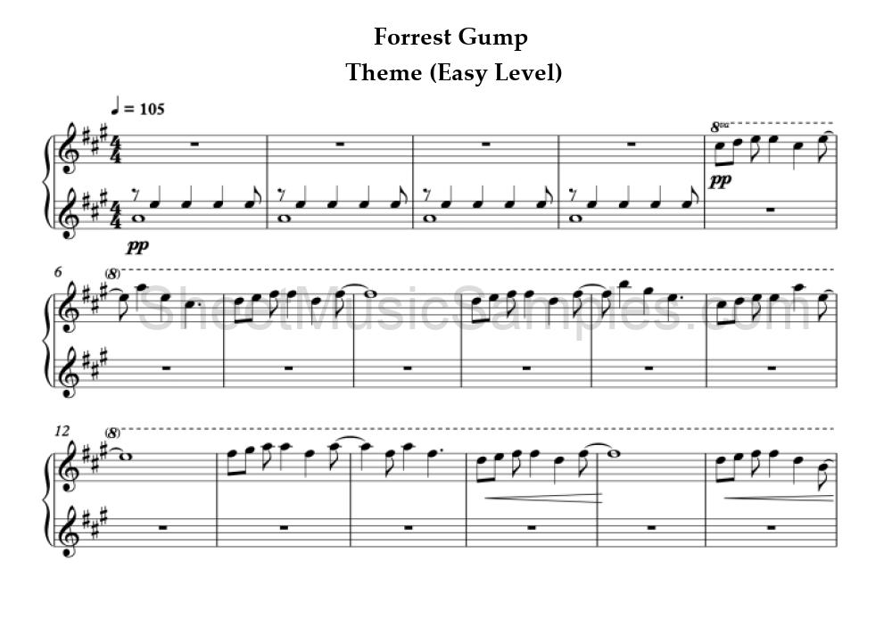 Forrest Gump - Theme (Easy Level)