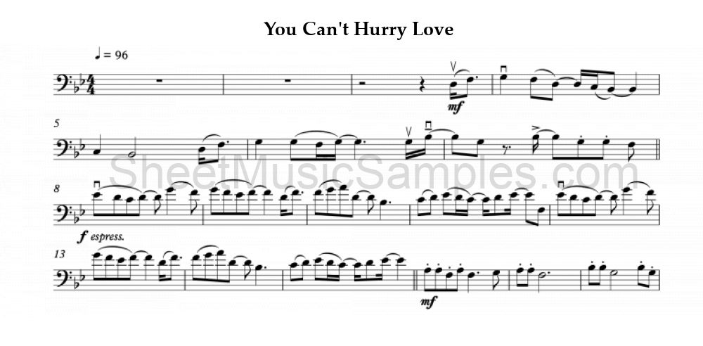 You Can't Hurry Love