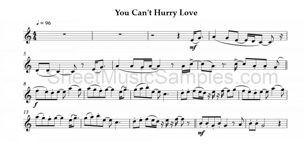 You Can't Hurry Love