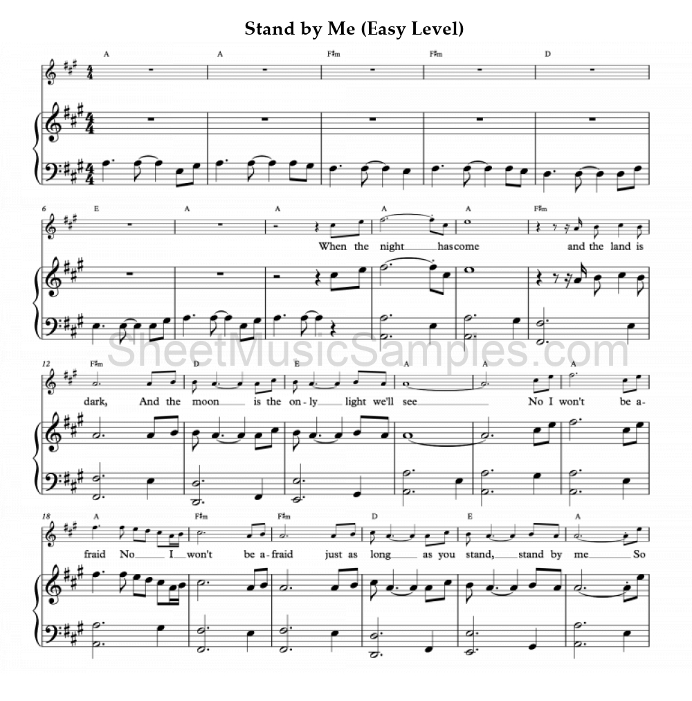 Stand by Me (Easy Level)