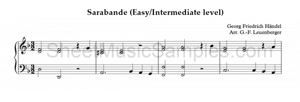 Sarabande (Easy/Intermediate level)