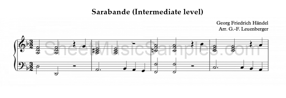 Sarabande (Intermediate level)