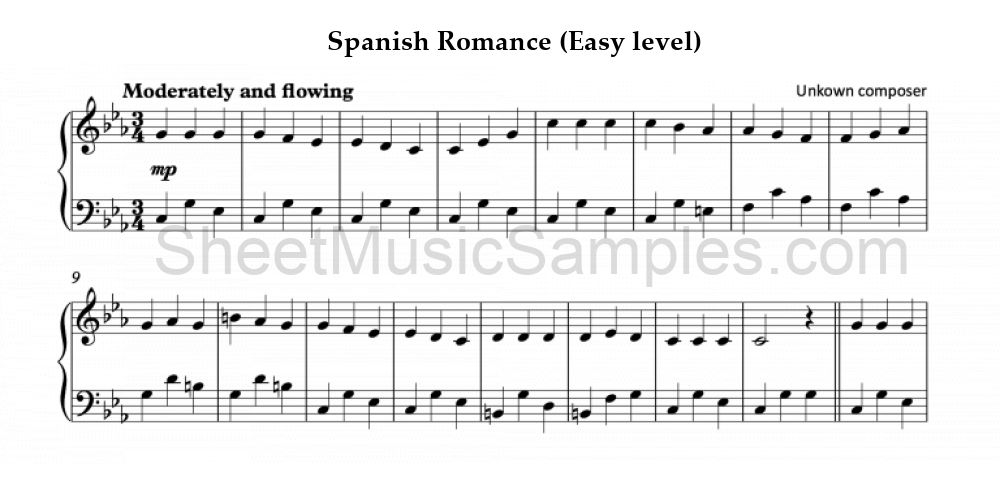 Spanish Romance (Easy level)