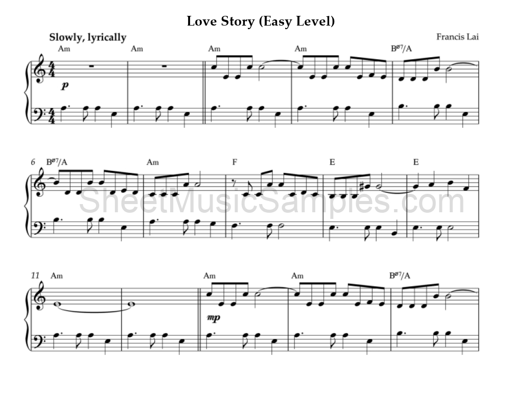 Love Story (Easy Level)