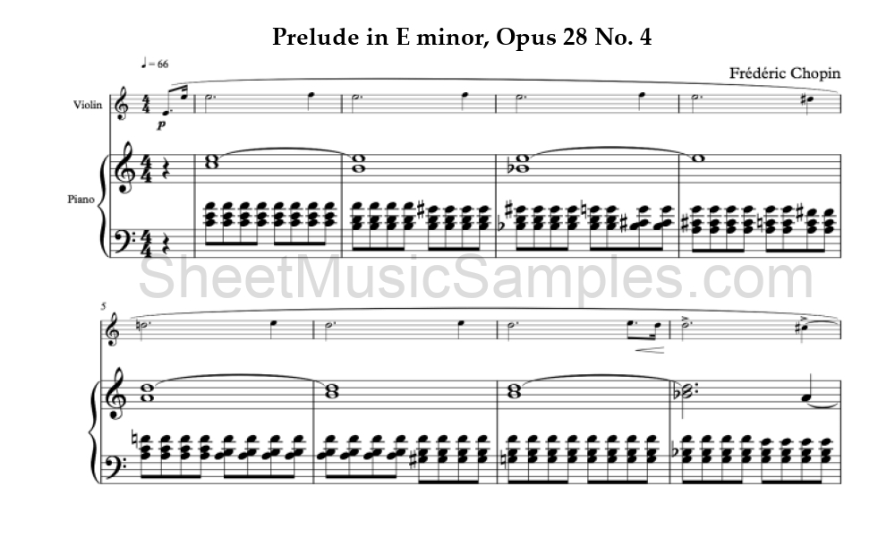 Prelude in E minor, Opus 28 No. 4