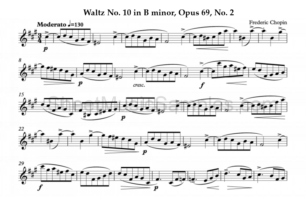 Waltz No. 10 in B minor, Opus 69, No. 2