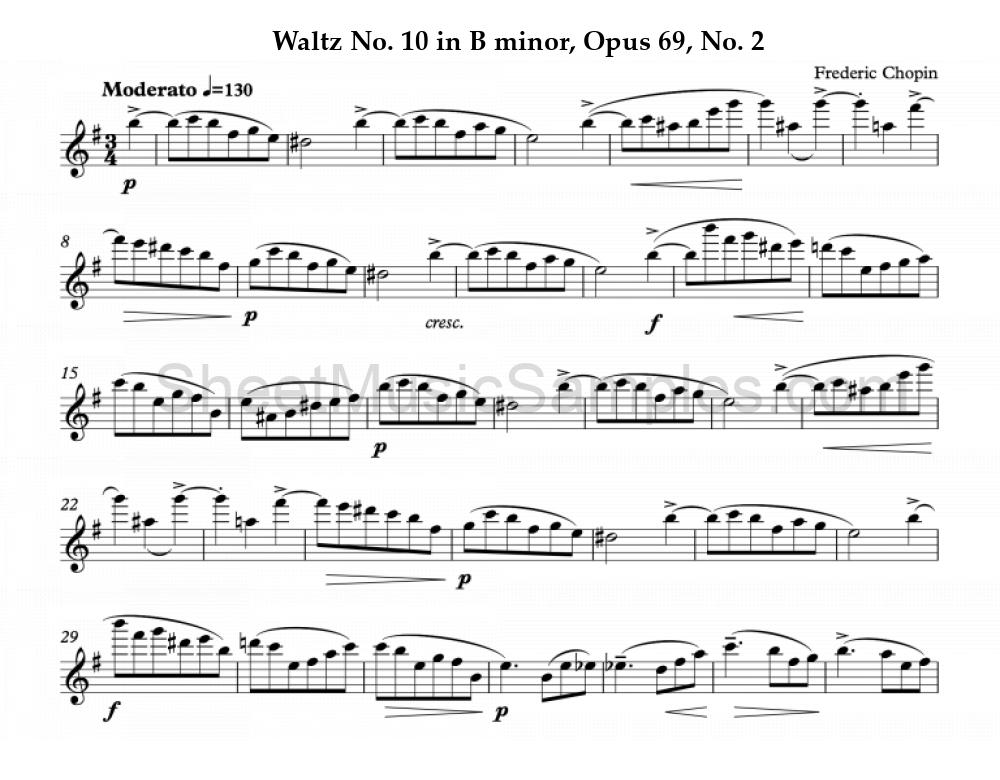 Waltz No. 10 in B minor, Opus 69, No. 2