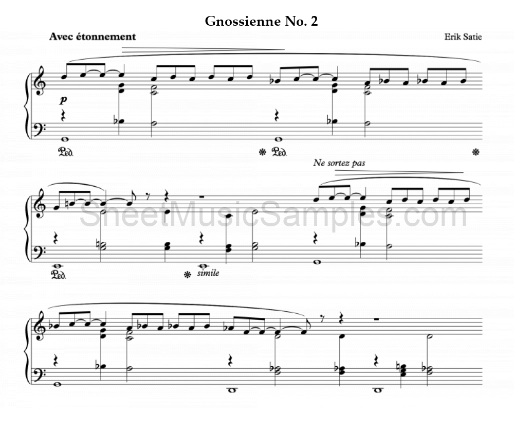 Gnossienne No. 2