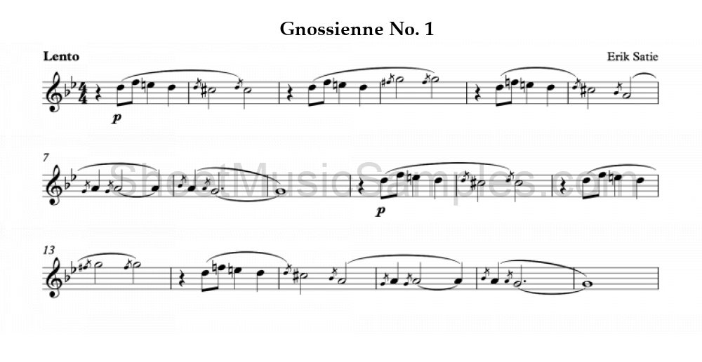 Gnossienne No. 1