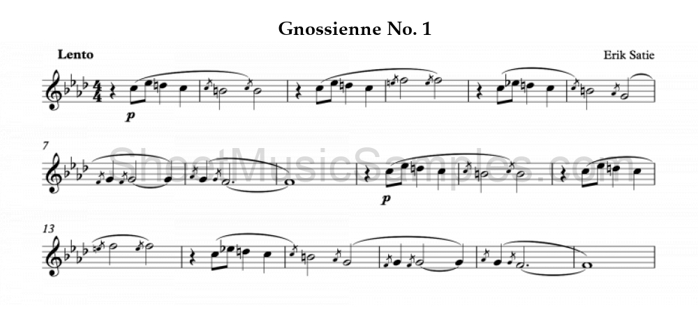 Gnossienne No. 1