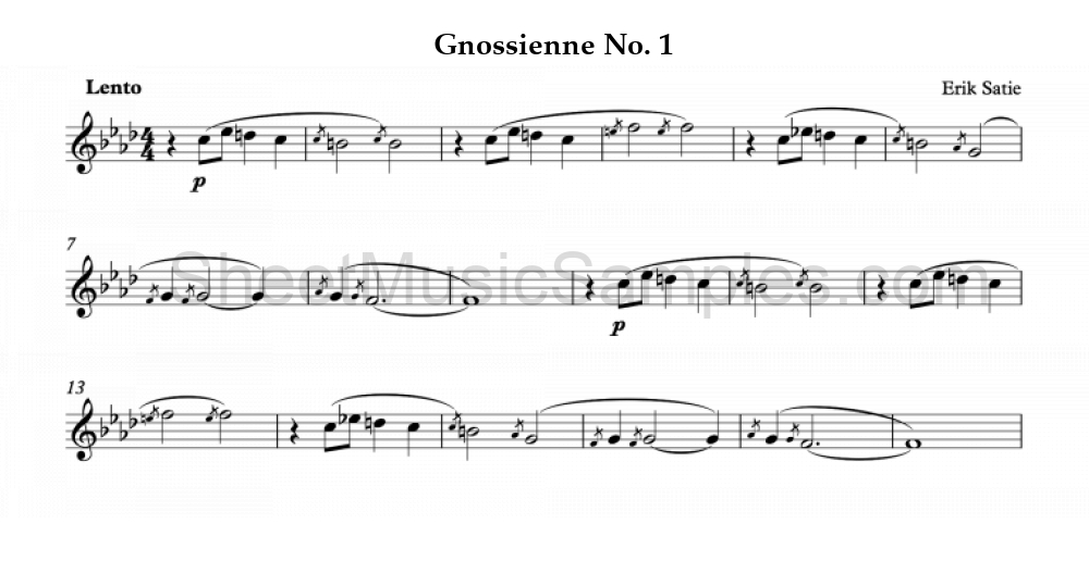 Gnossienne No. 1