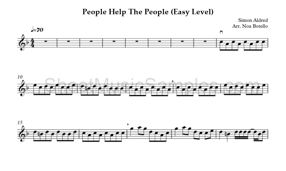 People Help The People (Easy Level)