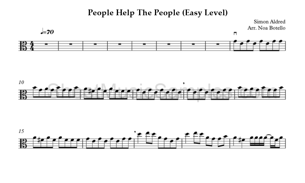 People Help The People (Easy Level)