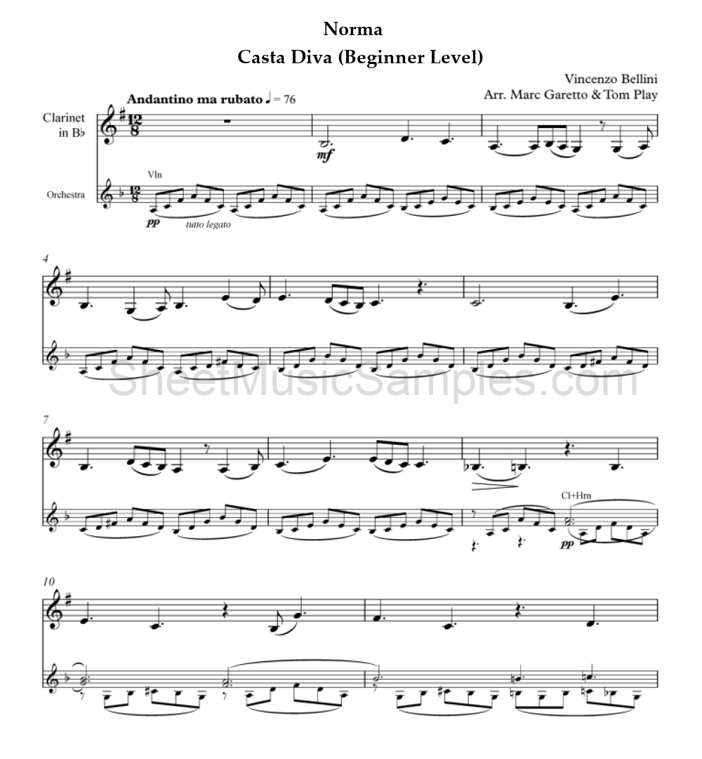 Norma - Casta Diva (Beginner Level)