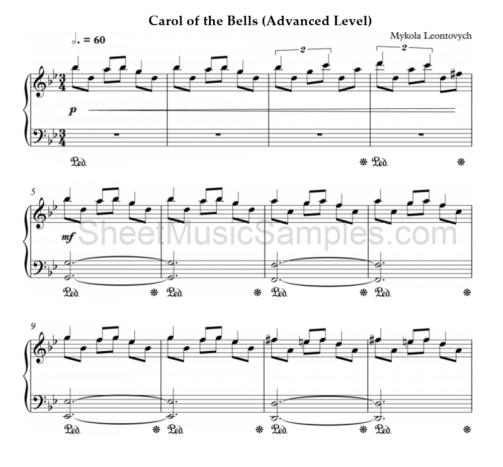 Carol of the Bells (Advanced Level)