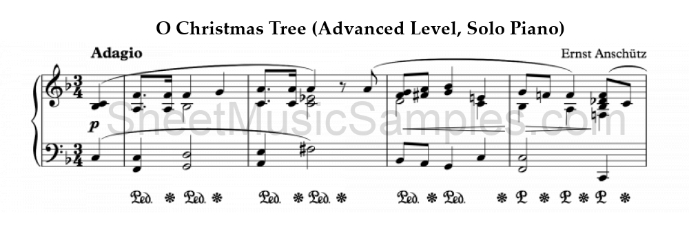 O Christmas Tree (Advanced Level, Solo Piano)