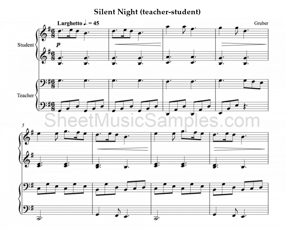 Silent Night (teacher-student)