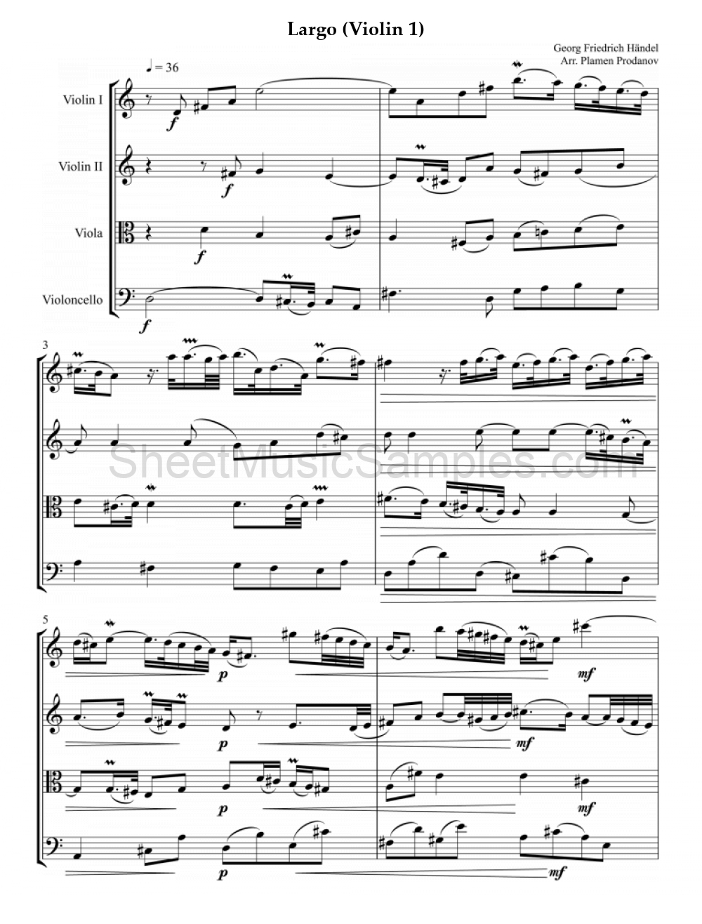 Largo (Violin 1)