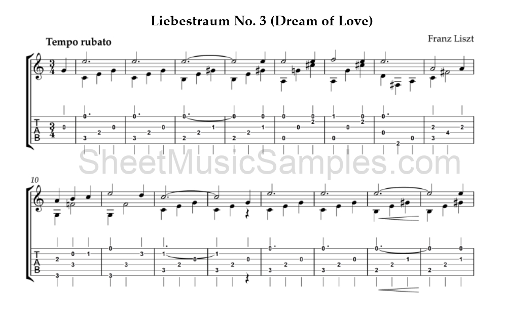 Liebestraum No. 3 (Dream of Love)