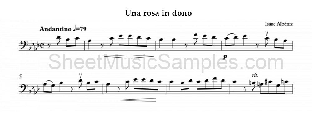 Una rosa in dono