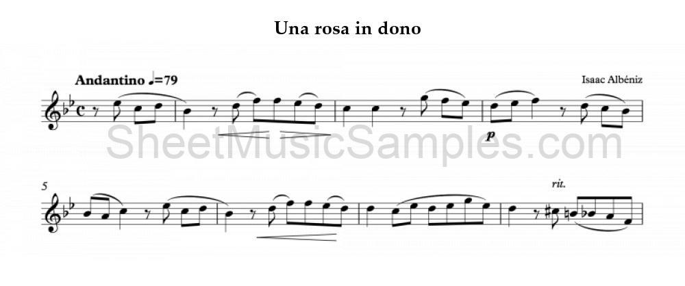 Una rosa in dono