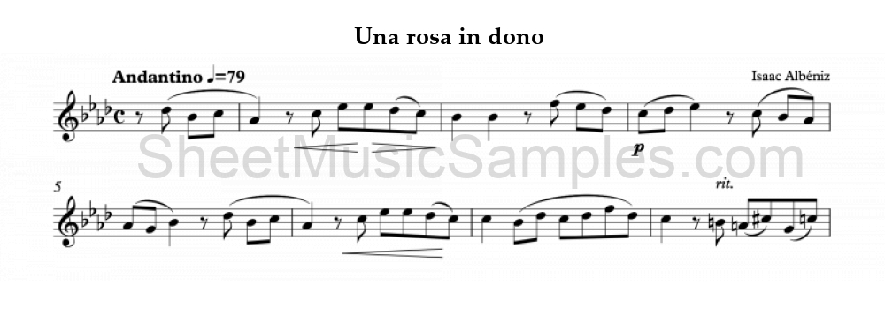 Una rosa in dono