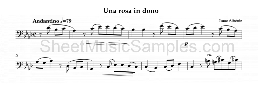 Una rosa in dono