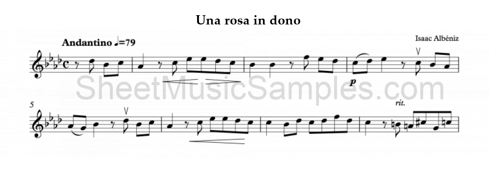 Una rosa in dono