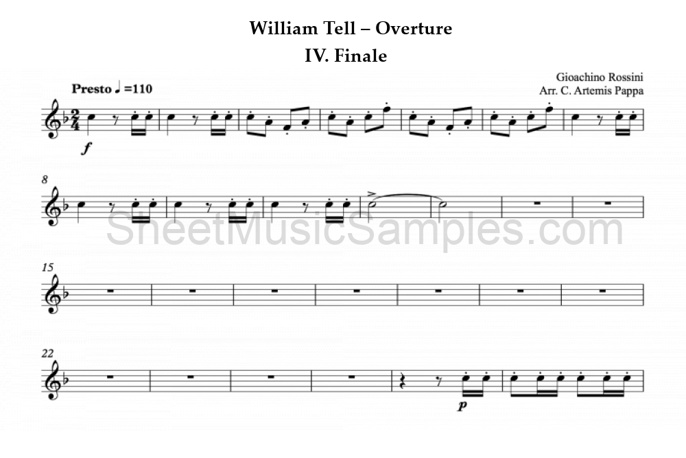 William Tell – Overture - IV. Finale