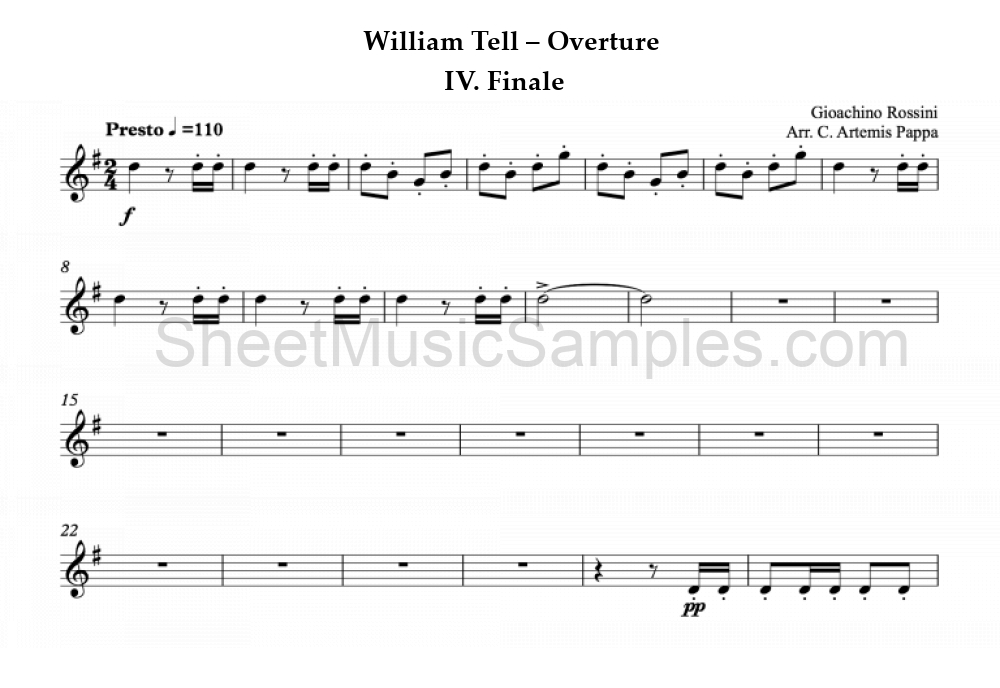 William Tell – Overture - IV. Finale