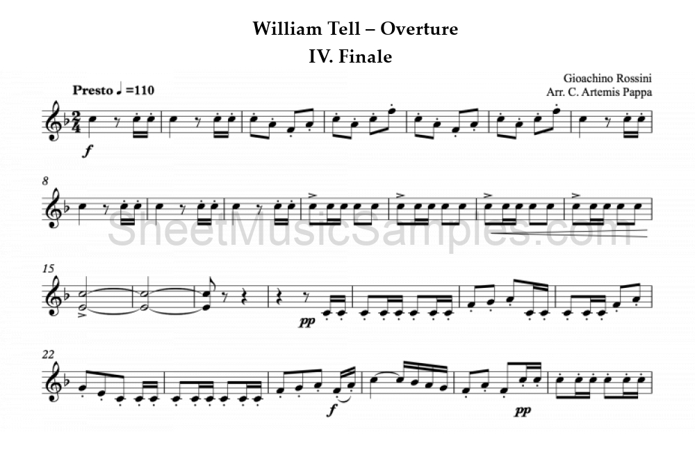 William Tell – Overture - IV. Finale