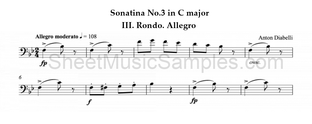 Sonatina No.3 in C major - III. Rondo. Allegro