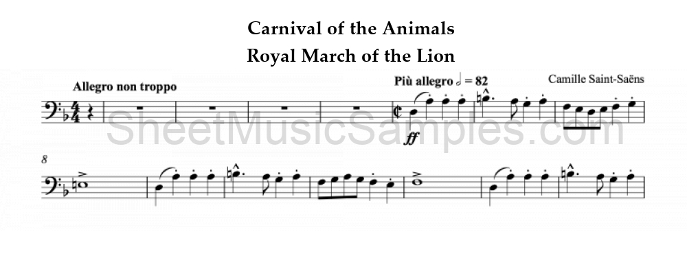 Carnival of the Animals - Royal March of the Lion