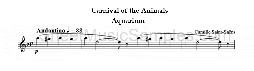 Carnival of the Animals - Aquarium