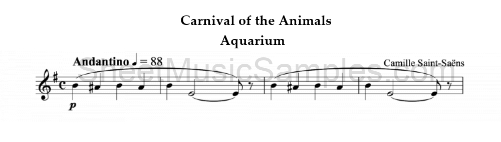 Carnival of the Animals - Aquarium