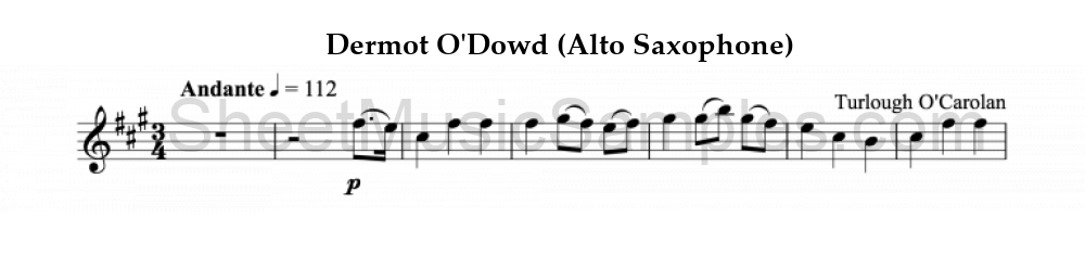 Dermot O'Dowd (Alto Saxophone)