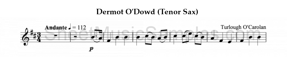 Dermot O'Dowd (Tenor Sax)