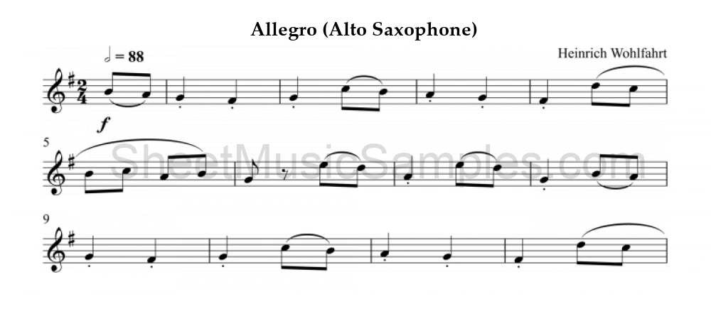 Allegro (Alto Saxophone)