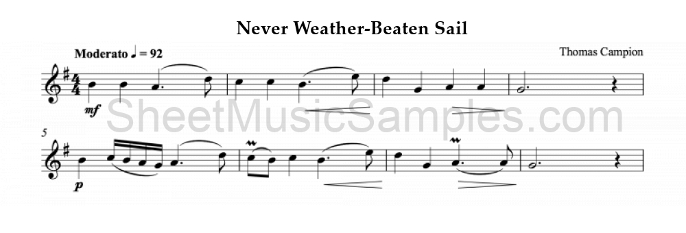 Never Weather-Beaten Sail